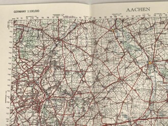 U.S. Army , 1961 dated map of "Aachen"