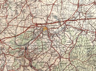 U.S. Army , 1961 dated map of "Aachen"