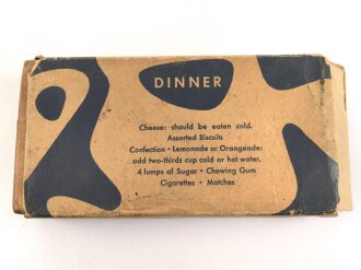 U.S. Army WWII K-Ration with content