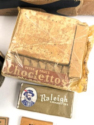 U.S. Army WWII K-Ration with content