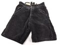 Hitlerjugend, schwarze, kurze Cordhose. Das RZM Etikett verwaschen, ungereinikgtes, getragenes Stück