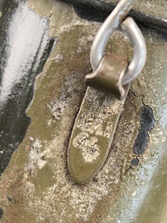 Kochgeschirr Wehrmacht, spätes, emailliertes Stück in gutem Gesamtzustand