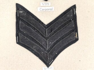 Großbritannien, Sammlung Rangabzeichen Heer, auf Karton getackert