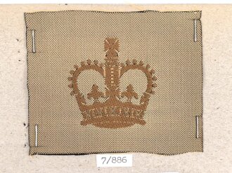 Großbritannien, Sammlung Rangabzeichen Heer, auf Karton getackert