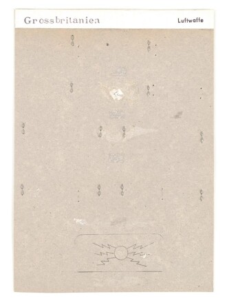 Großbritannien, Sammlung Rangabzeichen Heer, auf Karton getackert