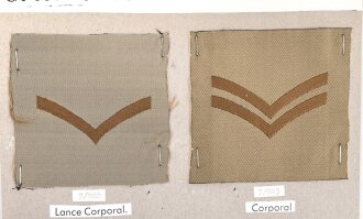 Großbritannien, Sammlung Rangabzeichen Heer, auf...