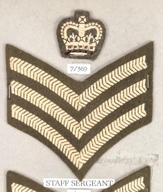 Großbritannien, Sammlung Rangabzeichen Heer, auf...