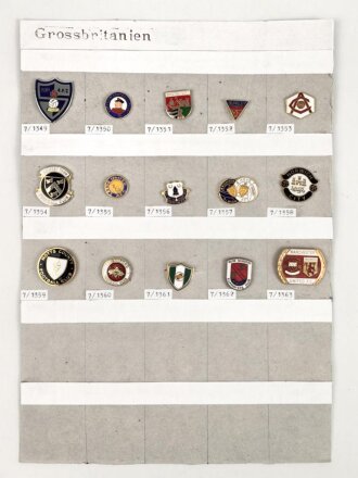 Großbritannien, Sammlung verschiedener Kleinabzeichen, wohl Fußballvereine