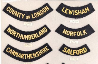 Großbritannien, Sammlung Ärmelabzeichen...
