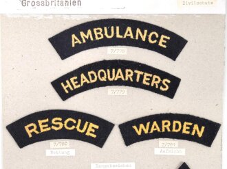 Großbritannien, Sammlung Ärmelabzeichen...