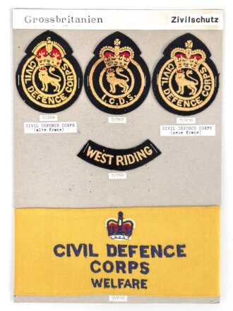 Großbritannien, Sammlung Ärmelabzeichen und...