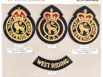 Großbritannien, Sammlung Ärmelabzeichen und...