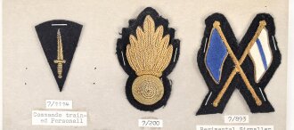 Großbritannien, Sammlung Ärmelabzeichen, auf...