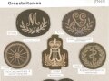 Großbritannien, Sammlung Ärmelabzeichen Heer, auf Karton getackert