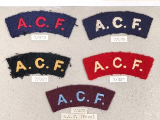 Großbritannien, Sammlung Ärmelabzeichen, auf...