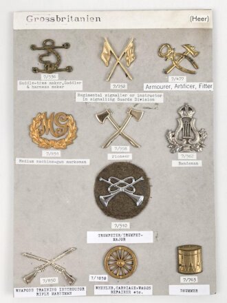 Großbritannien, Sammlung Schulterklappen und...