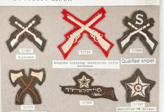 Großbritannien, Sammlung Ärmelabzeichen Heer,...