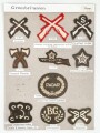 Großbritannien, Sammlung Ärmelabzeichen Heer, auf Karton getackert