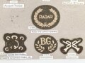 Großbritannien, Sammlung Ärmelabzeichen Heer, auf Karton getackert
