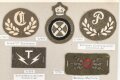 Großbritannien, Sammlung Ärmelabzeichen Heer, auf Karton getackert
