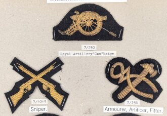 Großbritannien, Sammlung Tätigkeitsabzeichen,...