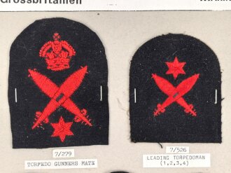 Großbritannien, Sammlung Ärmelabzeichen...