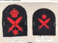 Großbritannien, Sammlung Ärmelabzeichen Marine, auf Karton getackert