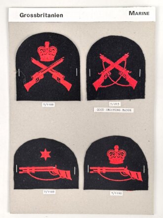 Großbritannien, Sammlung Ärmelabzeichen...