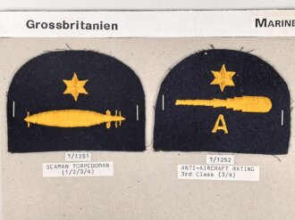 Großbritannien, Sammlung Ärmelabzeichen...