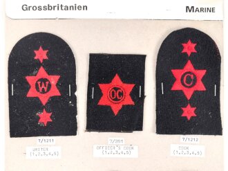 Großbritannien, Sammlung Ärmelabzeichen...