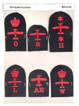 Großbritannien, Sammlung Ärmelabzeichen...