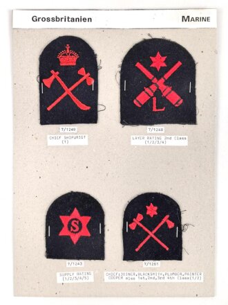 Großbritannien, Sammlung Ärmelabzeichen...