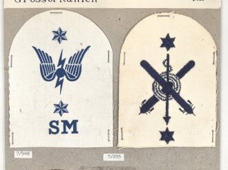 Großbritannien, Sammlung Tätigkeitsabzeichen Marine, auf Karton getackert