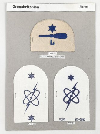 Großbritannien, Sammlung Ärmelabzeichen...