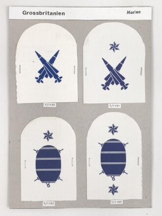 Großbritannien, Sammlung Ärmelabzeichen...