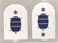 Großbritannien, Sammlung Ärmelabzeichen Marine, auf Karton getackert
