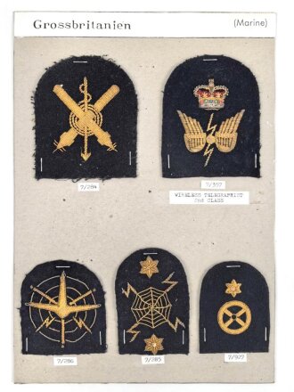 Großbritannien, Sammlung Tätigkeitsabzeichen...