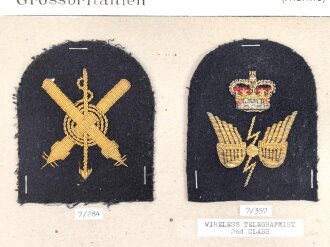 Großbritannien, Sammlung Tätigkeitsabzeichen...