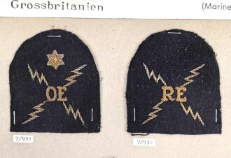 Großbritannien, Sammlung Tätigkeitsabzeichen...