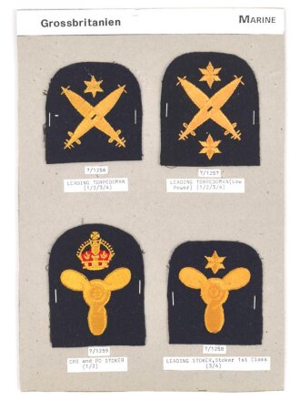 Großbritannien, Sammlung Tätigkeitsabzeichen...