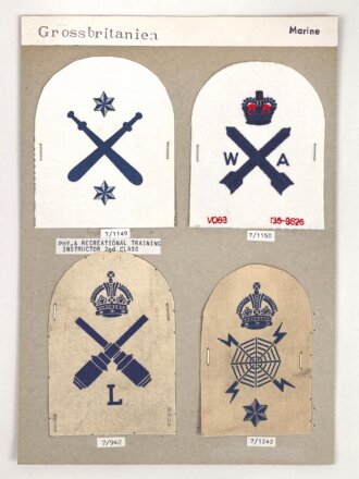 Großbritannien, Sammlung Ärmelabzeichen...