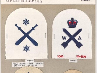 Großbritannien, Sammlung Ärmelabzeichen...