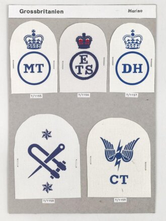 Großbritannien, Sammlung Ärmelabzeichen...