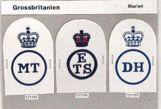 Großbritannien, Sammlung Ärmelabzeichen...
