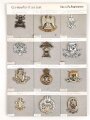 Großbritannien, Sammlung verschiedener Regimentsabzeichen