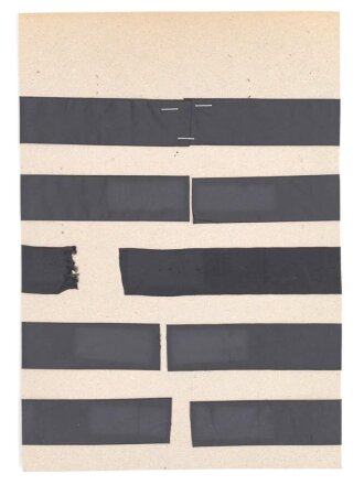 Großbritannien, Sammlung Mützenbänder für Matrosenmütze. auf Karton geklebt