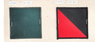 Großbritannien, Sammlung Ärmelabzeichen, auf Karton getackert