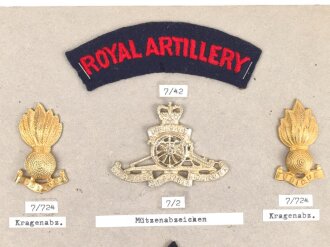Großbritannien, Sammlung Mützenabzeichen und...