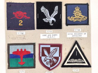 Großbritannien, Sammlung Ärmelabzeichen, auf...