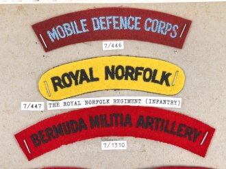 Großbritannien, Sammlung Ärmelabzeichen, auf...